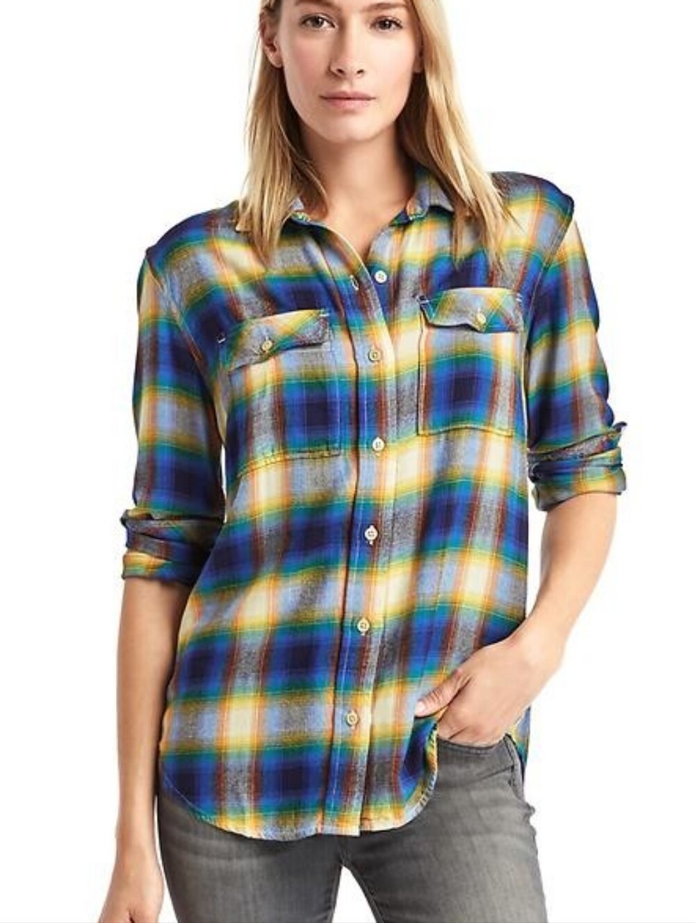 Gap Pendleton Plaid Flannel Button-Up Shirt